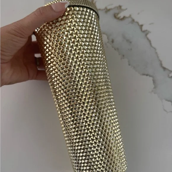 Starbucks Metallic Gold Textured Tumbler - Picture 5 of 6